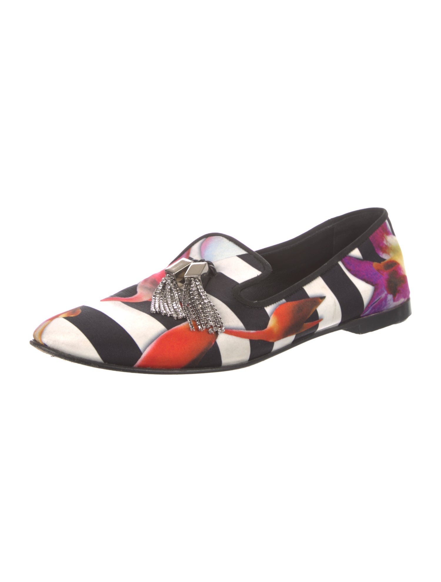Giuseppe Zanotti Satin Patterned Loafers