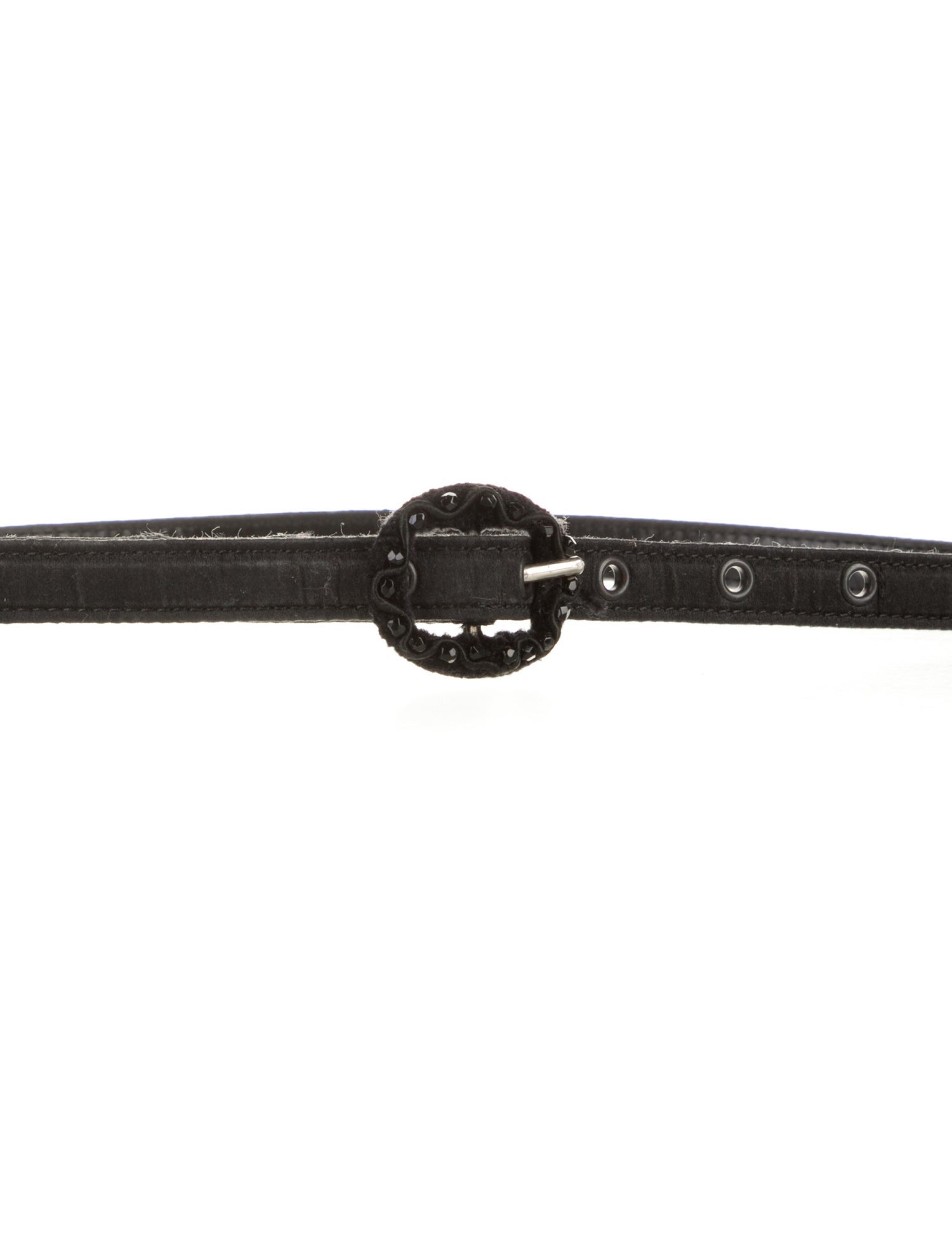 Giuseppe Zanotti Skinny Crystal Embellishments Waist Belt