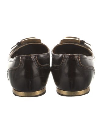 Giuseppe Zanotti Leather Flats