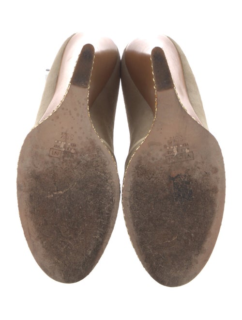 Giuseppe Zanotti Suede Colorblock Pattern Pumps