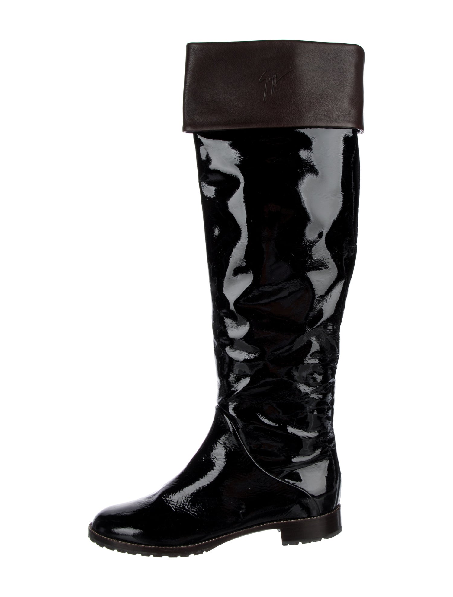 Giuseppe Zanotti Patent Leather Boots