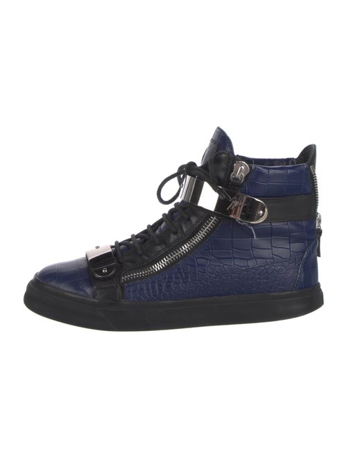 Giuseppe Zanotti Leather Animal Print Sneakers