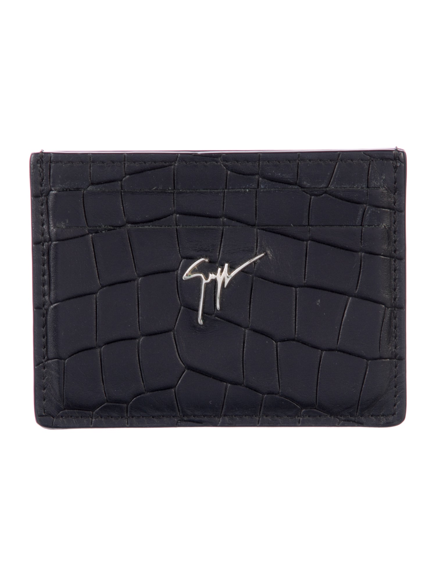 Giuseppe Zanotti Leather Printed Card Holder