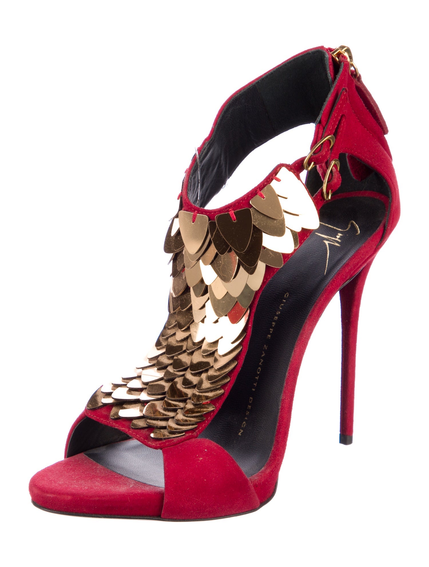 Giuseppe Zanotti Suede T-Strap Sandals