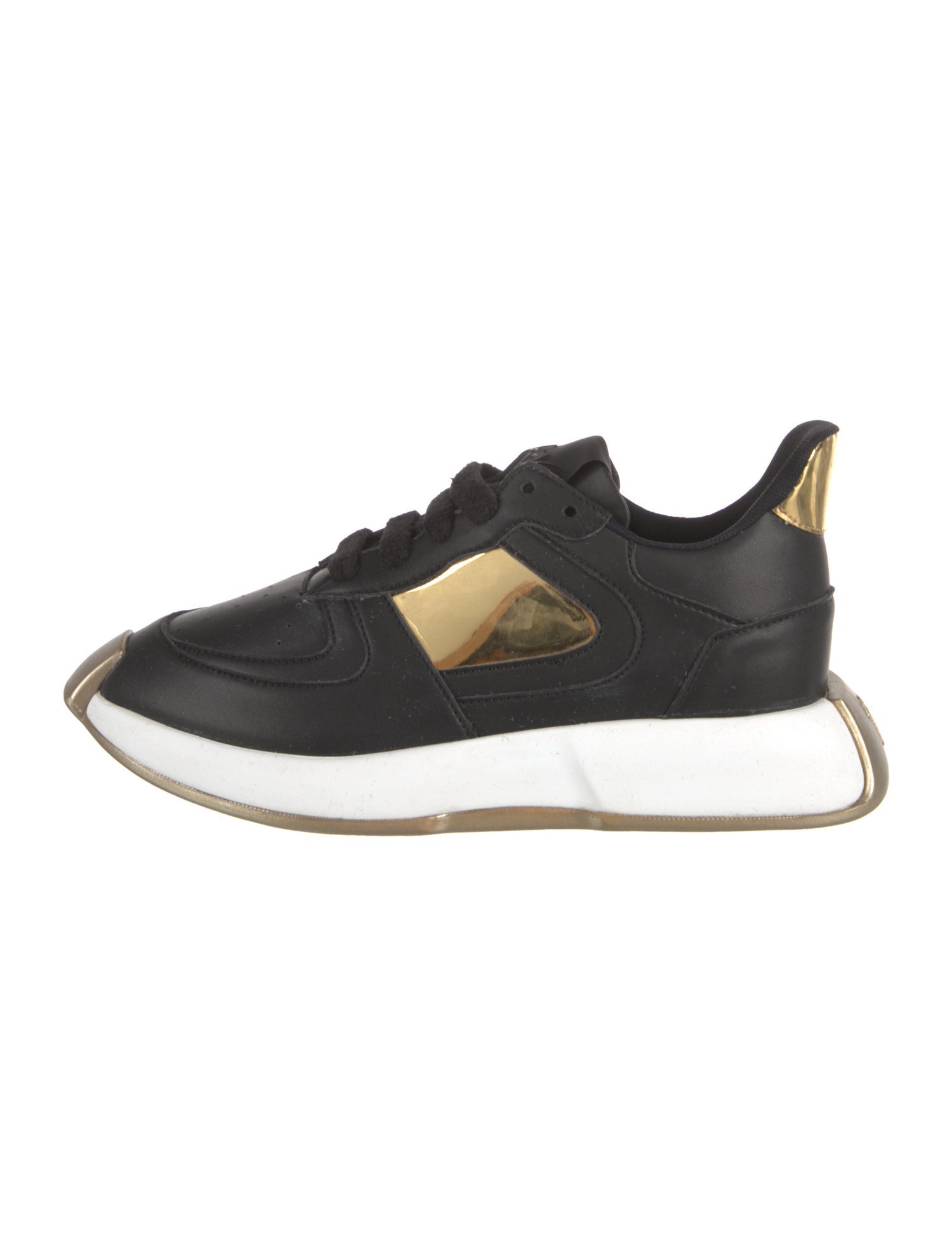 Giuseppe Zanotti Leather Colorblock Pattern Sneakers