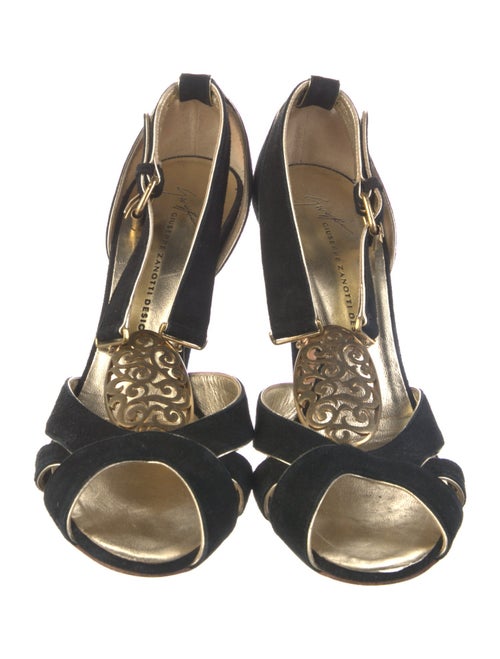 Giuseppe Zanotti Suede T-Strap Pumps