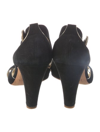 Giuseppe Zanotti Suede T-Strap Pumps