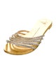 Giuseppe Zanotti Leather Crystal Embellishments Slides