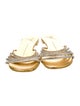 Giuseppe Zanotti Leather Crystal Embellishments Slides