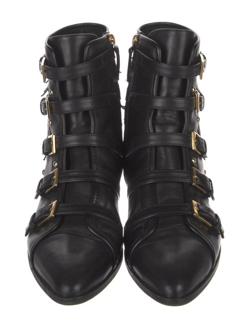 Giuseppe Zanotti Leather Studded Accents Combat Boots