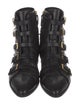 Giuseppe Zanotti Leather Studded Accents Combat Boots