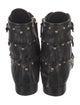 Giuseppe Zanotti Leather Studded Accents Combat Boots