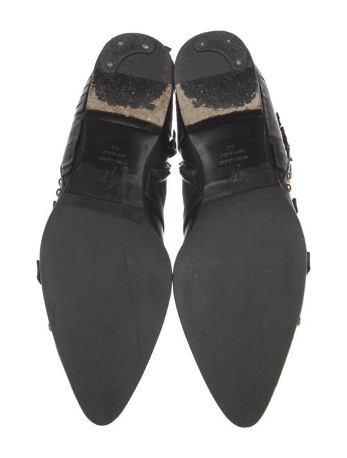 Giuseppe Zanotti Leather Studded Accents Combat Boots