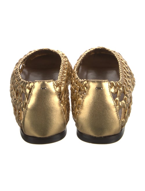 Giuseppe Zanotti Leather Cutout Accent Ballet Flats