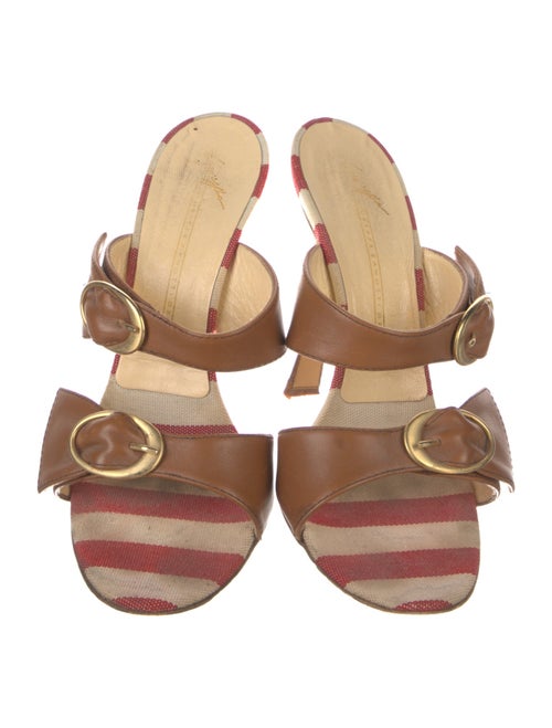 Giuseppe Zanotti Leather Printed Slides