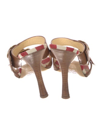 Giuseppe Zanotti Leather Printed Slides