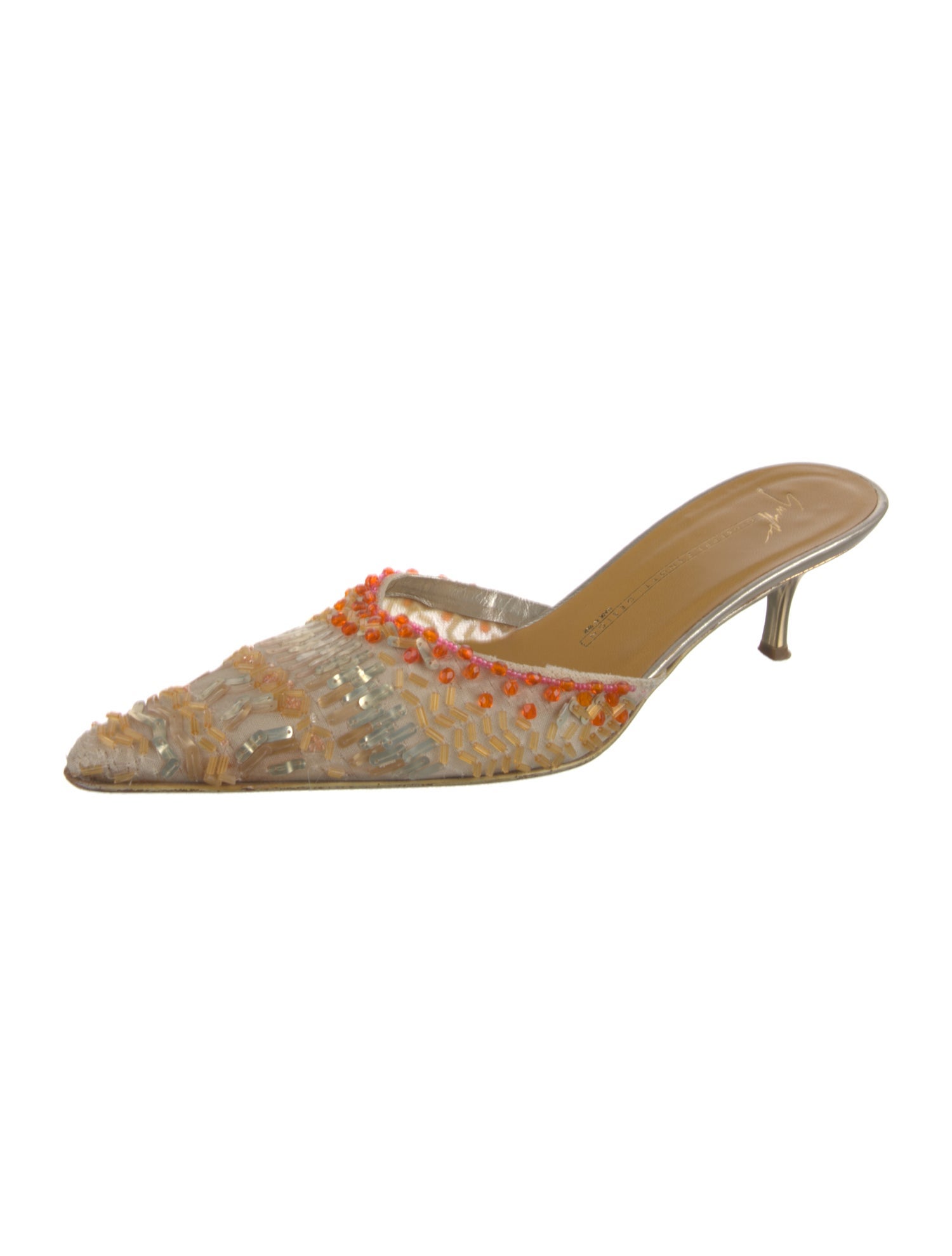 Giuseppe Zanotti Mesh Patterned Mules
