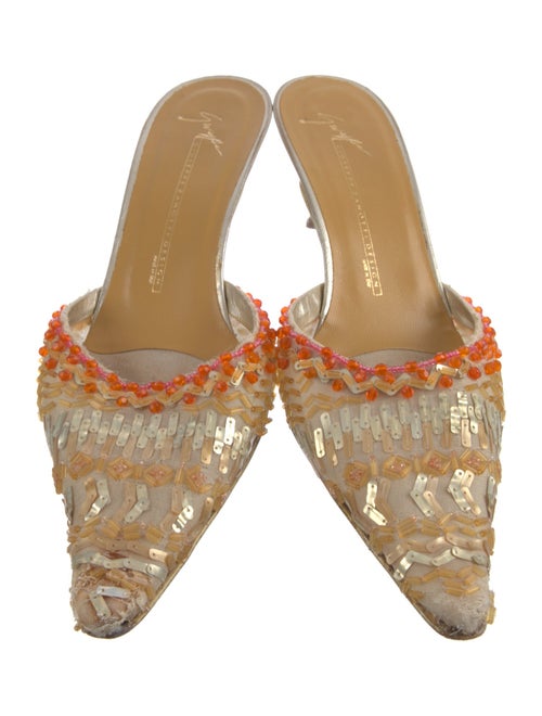 Giuseppe Zanotti Mesh Patterned Mules