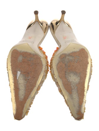 Giuseppe Zanotti Mesh Patterned Mules