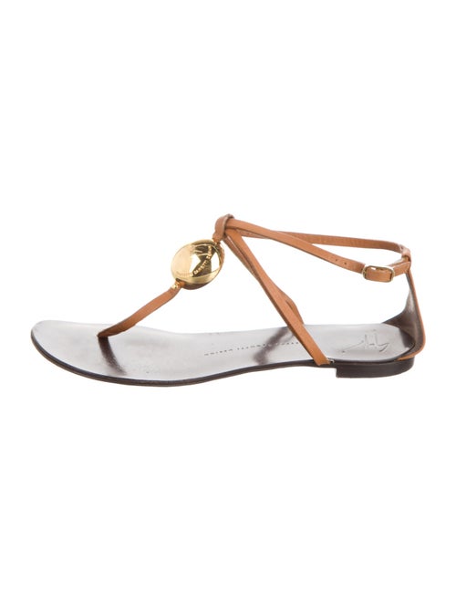 Giuseppe Zanotti Leather T-Strap Sandals