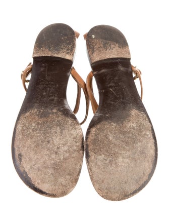 Giuseppe Zanotti Leather T-Strap Sandals