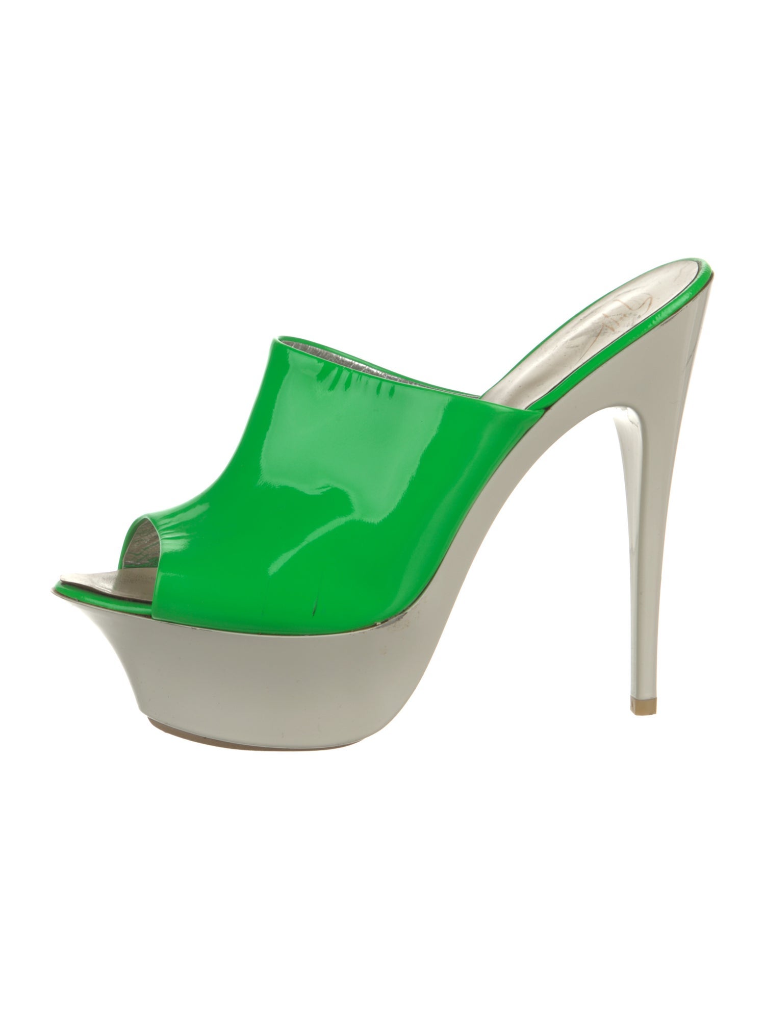 Giuseppe Zanotti Patent Leather Slides