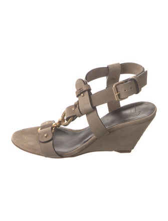 Giuseppe Zanotti Suede T-Strap Sandals