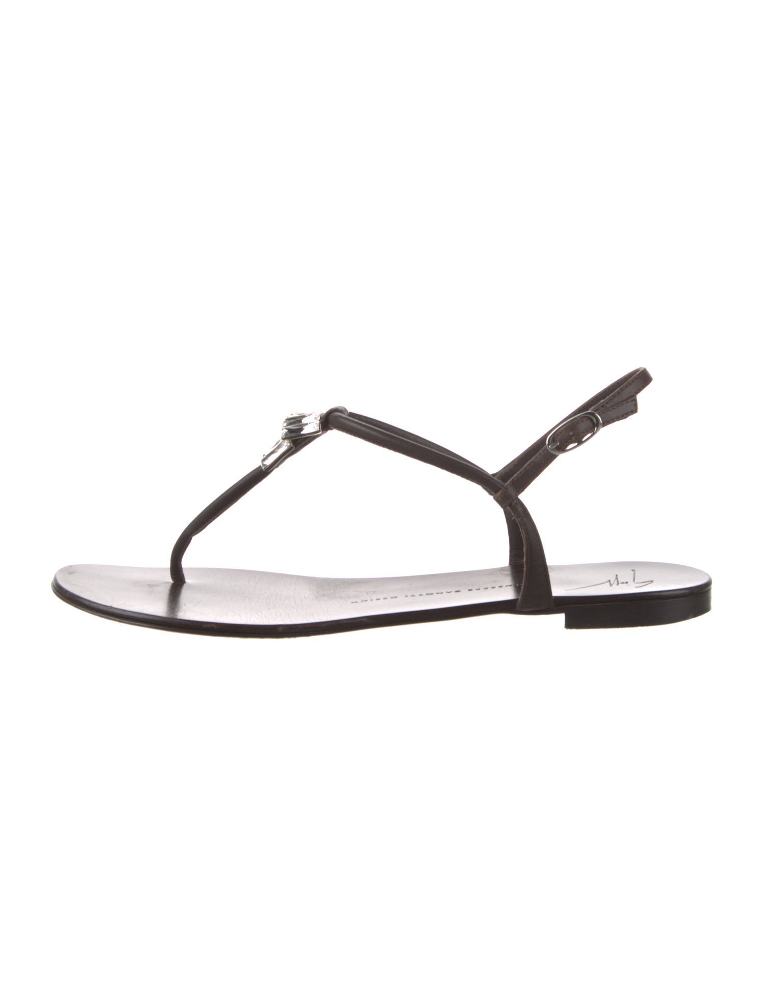 Giuseppe Zanotti Leather T-Strap Sandals