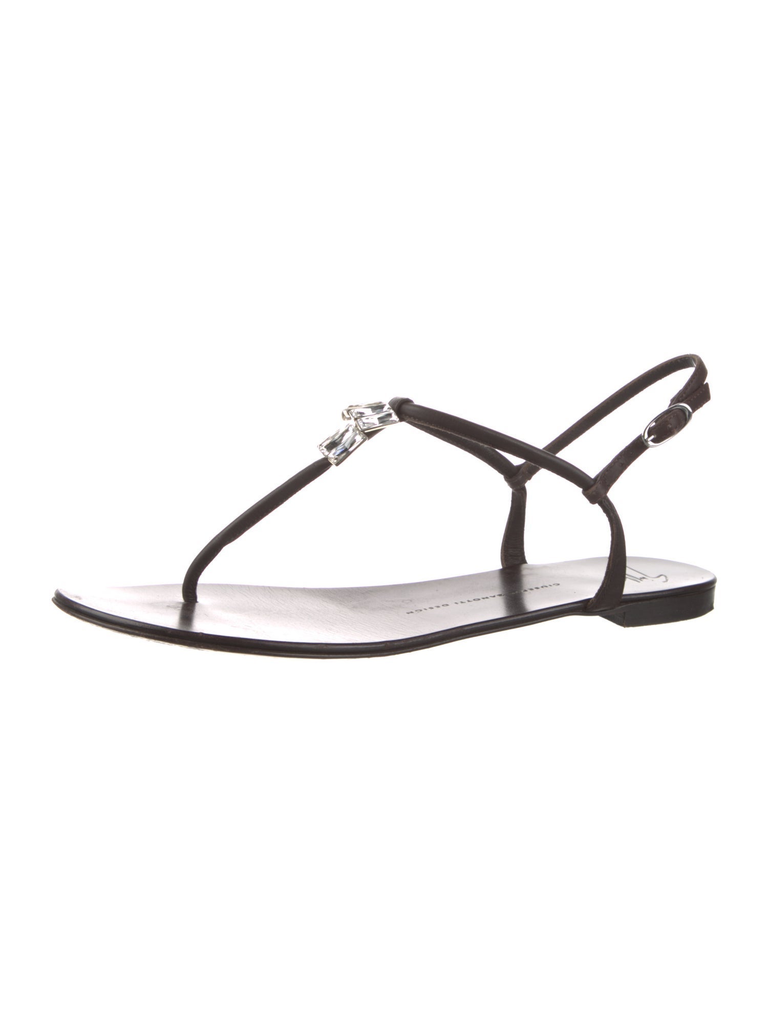 Giuseppe Zanotti Leather T-Strap Sandals