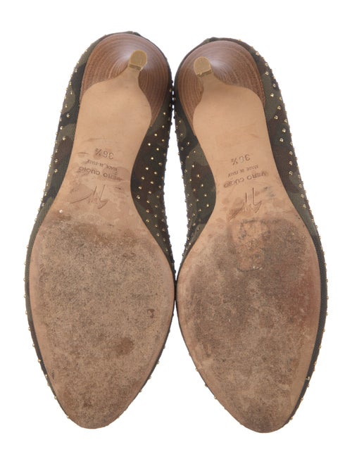 Giuseppe Zanotti Leather Polka Dot Print Pumps