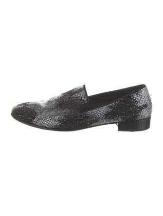 Giuseppe Zanotti Crystal Printed Loafers