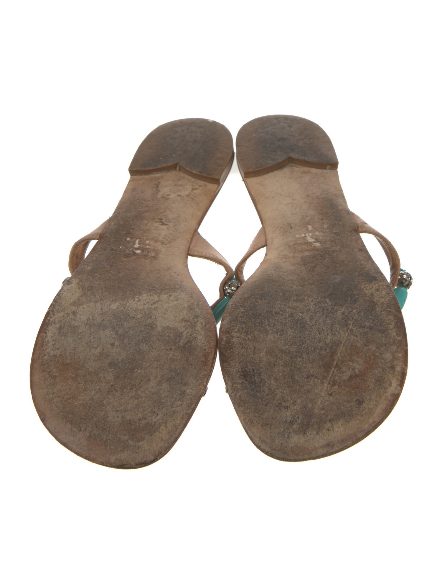 Giuseppe Zanotti Leather Crystal Embellishments Slides