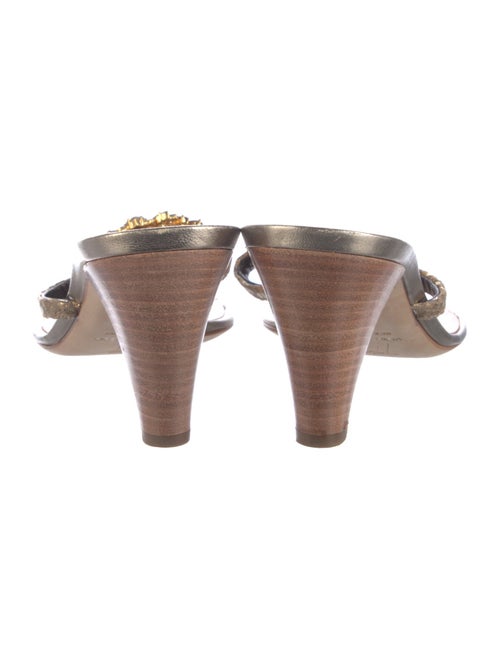 Giuseppe Zanotti Leather Crystal Embellishments Slides