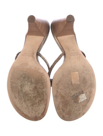 Giuseppe Zanotti Leather Crystal Embellishments Slides