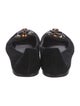 Giuseppe Zanotti Suede Crystal Embellishments Ballet Flats