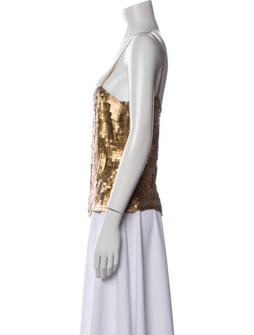 Giuseppe Zanotti Silk Square Neckline Top