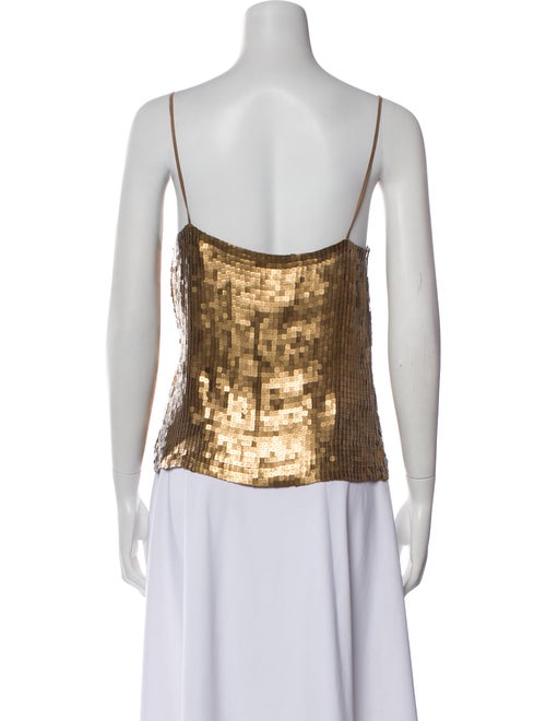 Giuseppe Zanotti Silk Square Neckline Top