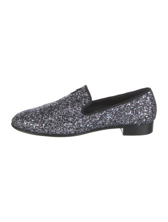 Giuseppe Zanotti Glitter Printed Slippers
