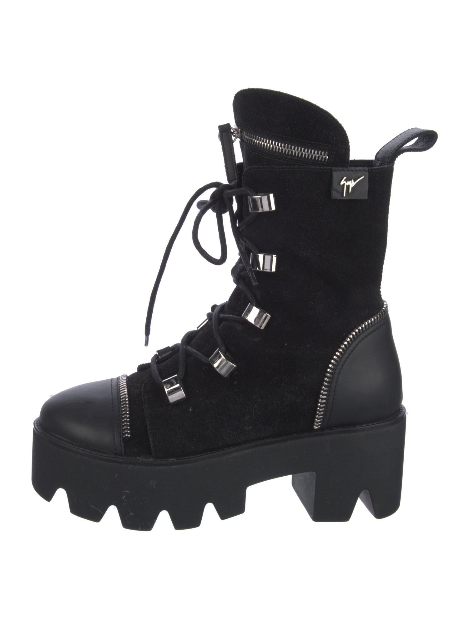 Giuseppe Zanotti Suede Combat Boots