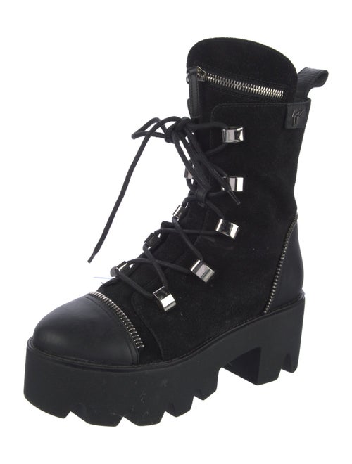 Giuseppe Zanotti Suede Combat Boots