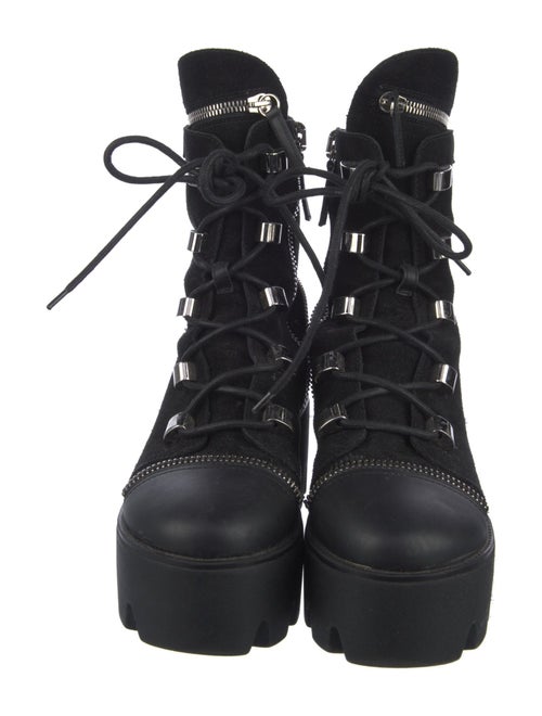 Giuseppe Zanotti Suede Combat Boots