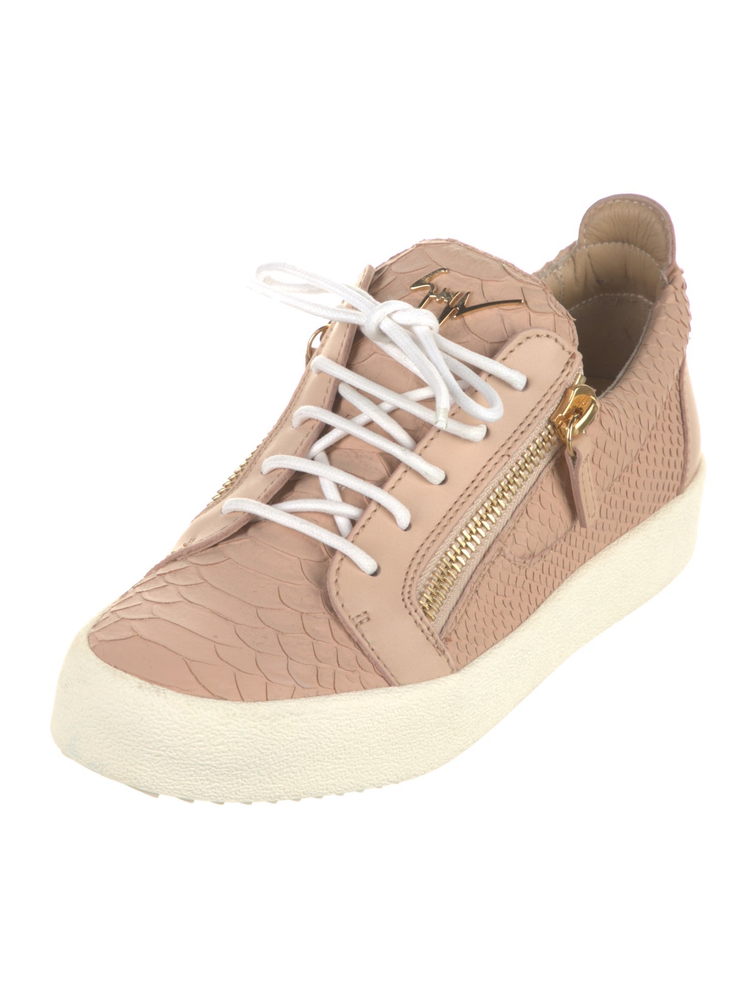 Giuseppe Zanotti Leather Animal Print Sneakers