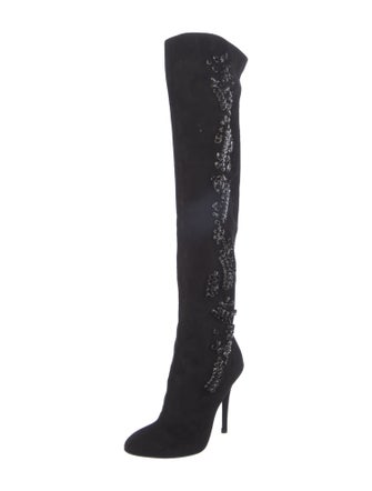 Giuseppe Zanotti Suede Printed Boots