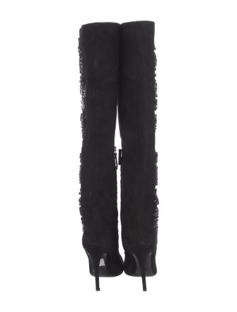 Giuseppe Zanotti Suede Printed Boots