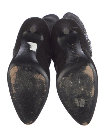 Giuseppe Zanotti Suede Printed Boots