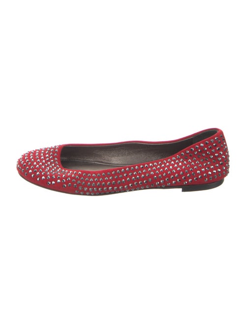 Giuseppe Zanotti Suede Printed Ballet Flats