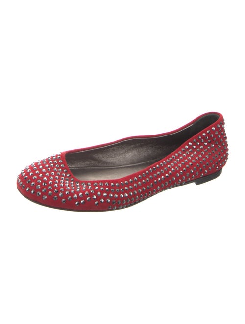Giuseppe Zanotti Suede Printed Ballet Flats