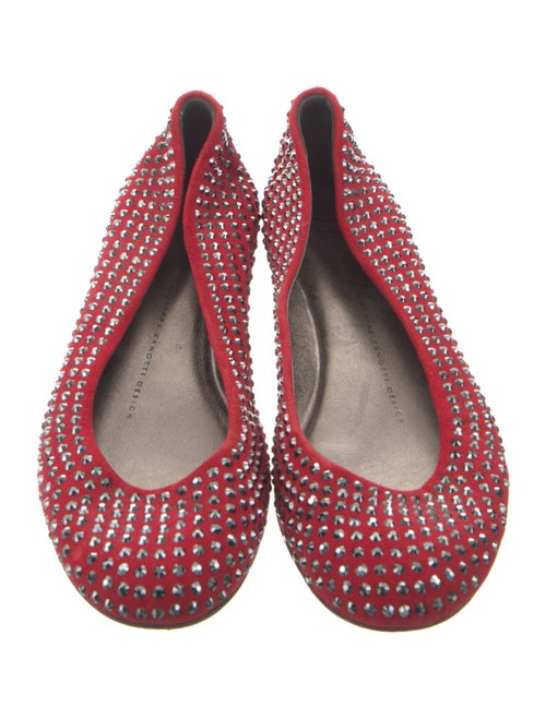 Giuseppe Zanotti Suede Printed Ballet Flats