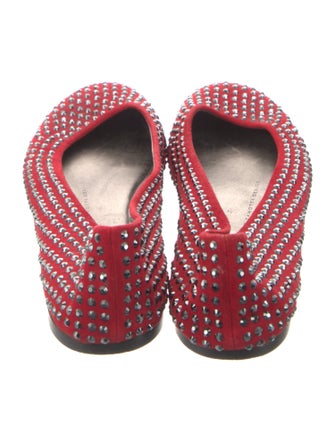 Giuseppe Zanotti Suede Printed Ballet Flats