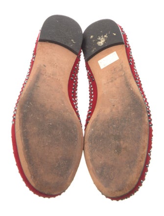Giuseppe Zanotti Suede Printed Ballet Flats